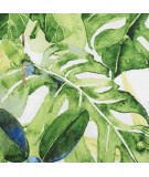 Pościel satyna bawełniana Monstera 160x200 + 2x70x80 z zamkiem
