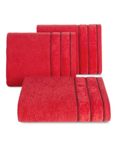 Ręcznik bawełna 70x140 Dona czerwony Eurofirany