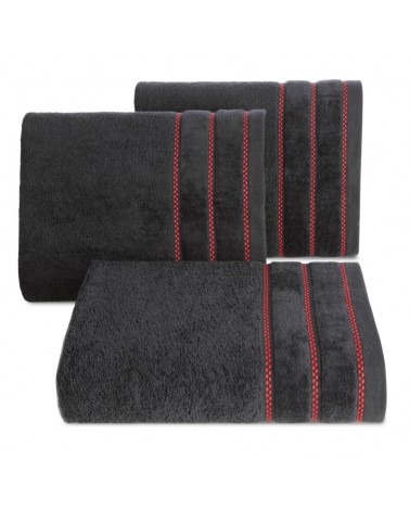 Ręcznik bawełna 50x90 Dona czarny Eurofirany