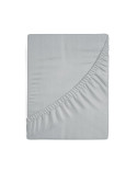 Prześcieradło wysokie bawełna jersey 220x240x30 z gumką srebrne Eurofirany