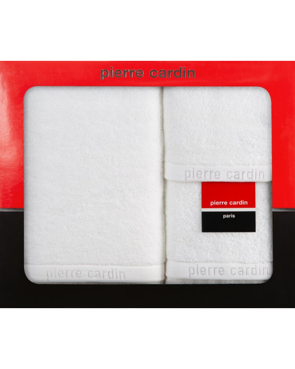 Ręcznik bawełna 30x50 + 50x90 + 70x140 kpl 3 szt Pierre Cardin Evi biały Eurofirany