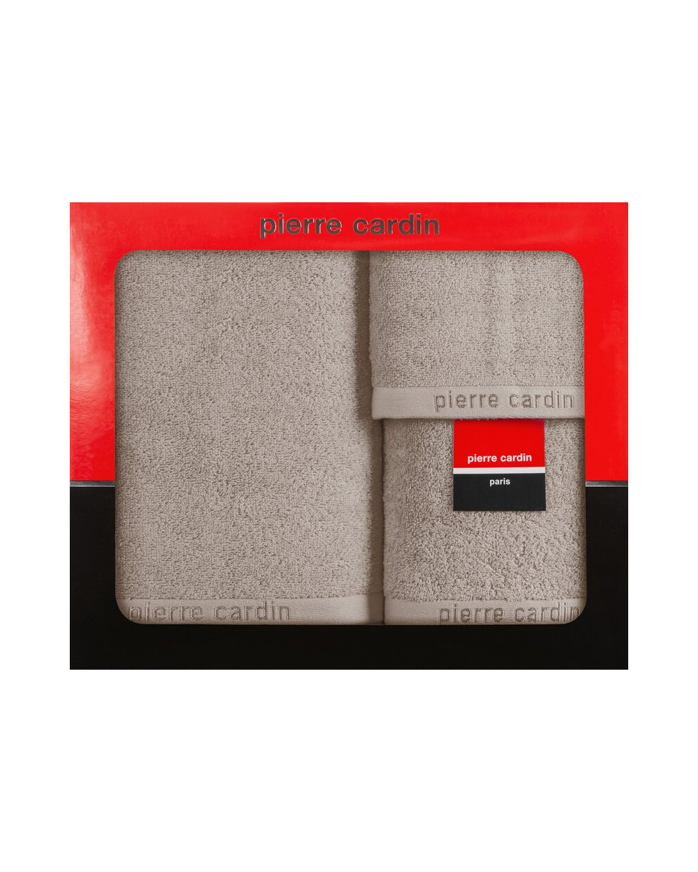 Ręcznik bawełna 30x50 + 50x90 + 70x140 kpl 3 szt Pierre Cardin Evi ciemnobeżowy Eurofirany