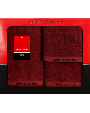 Ręcznik bawełna 30x50 + 50x90 + 70x140 kpl 3 szt Pierre Cardin Evi ceglasty Eurofirany