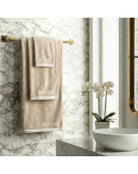 Ręcznik bawełna 30x50 + 50x90 + 70x140 kpl 3 szt Pierre Cardin Rocco beżowy Eurofirany