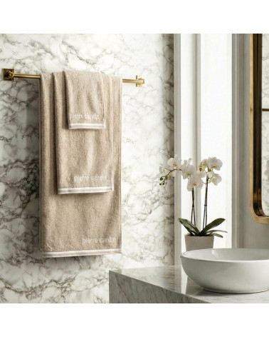 Ręcznik bawełna 30x50 + 50x90 + 70x140 kpl 3 szt Pierre Cardin Rocco beżowy Eurofirany