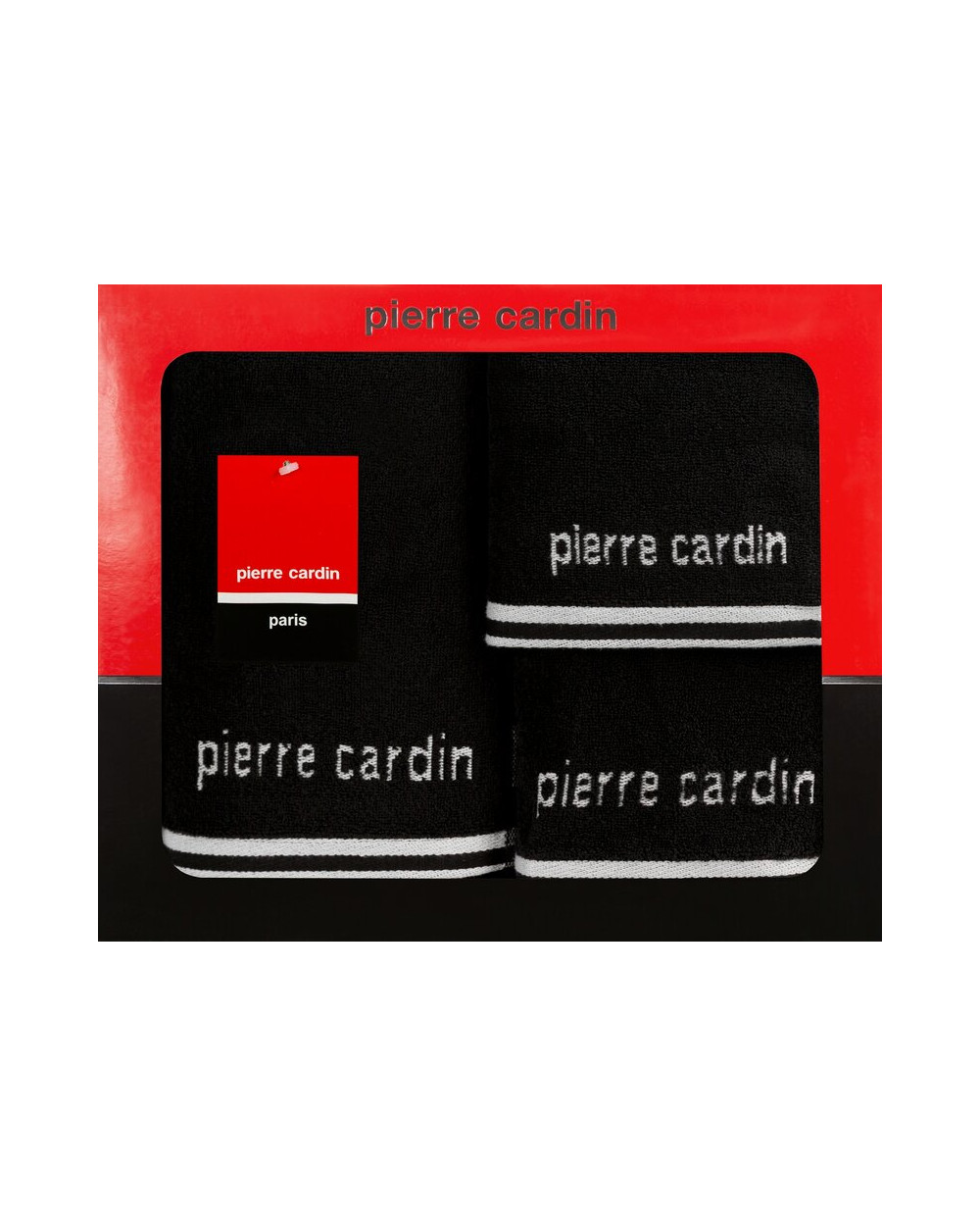 Ręcznik bawełna 30x50 + 50x90 + 70x140 kpl 3 szt Pierre Cardin Rocco czarny Eurofirany