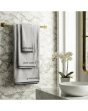 Ręcznik bawełna 30x50 + 50x90 + 70x140 kpl 3 szt Pierre Cardin Rocco srebrny Eurofirany