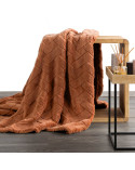 Koc pluszowy 150x200 Caro ceglasty Eurofirany
