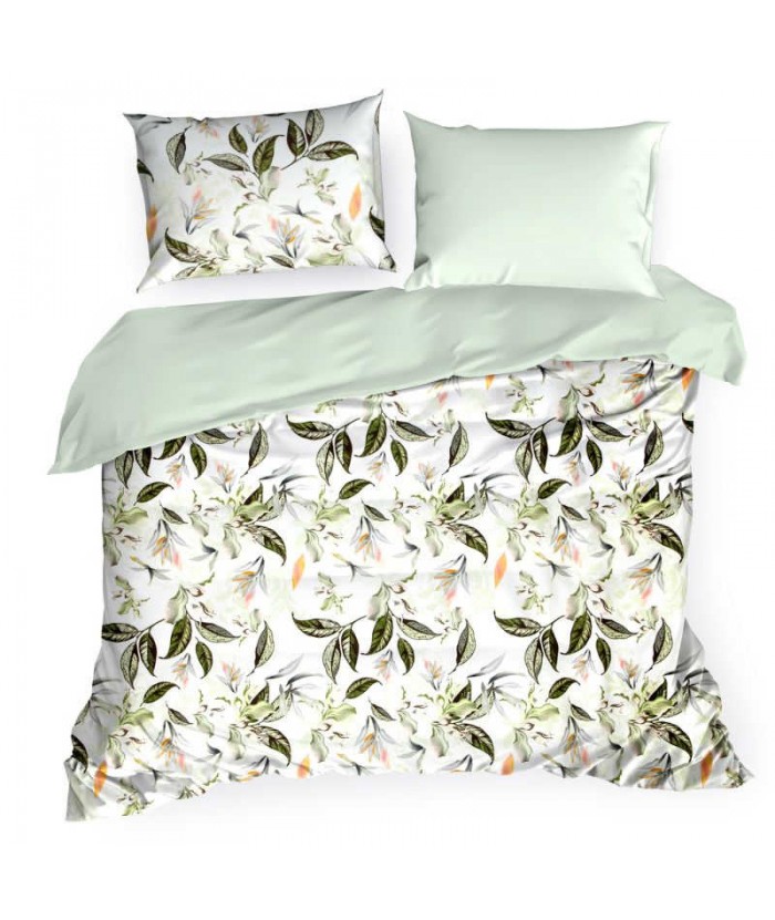 Pościel satyna bawełniana Emilia 200x220 + 2x70x80 z zamkiem