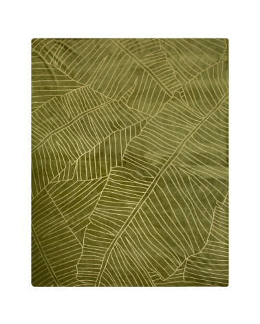 Koc pluszowy 150x200 Luna oliwkowy/złoty Eurofirany