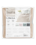 Koc bawełna 200x220 Linda beżowy Eurofirany