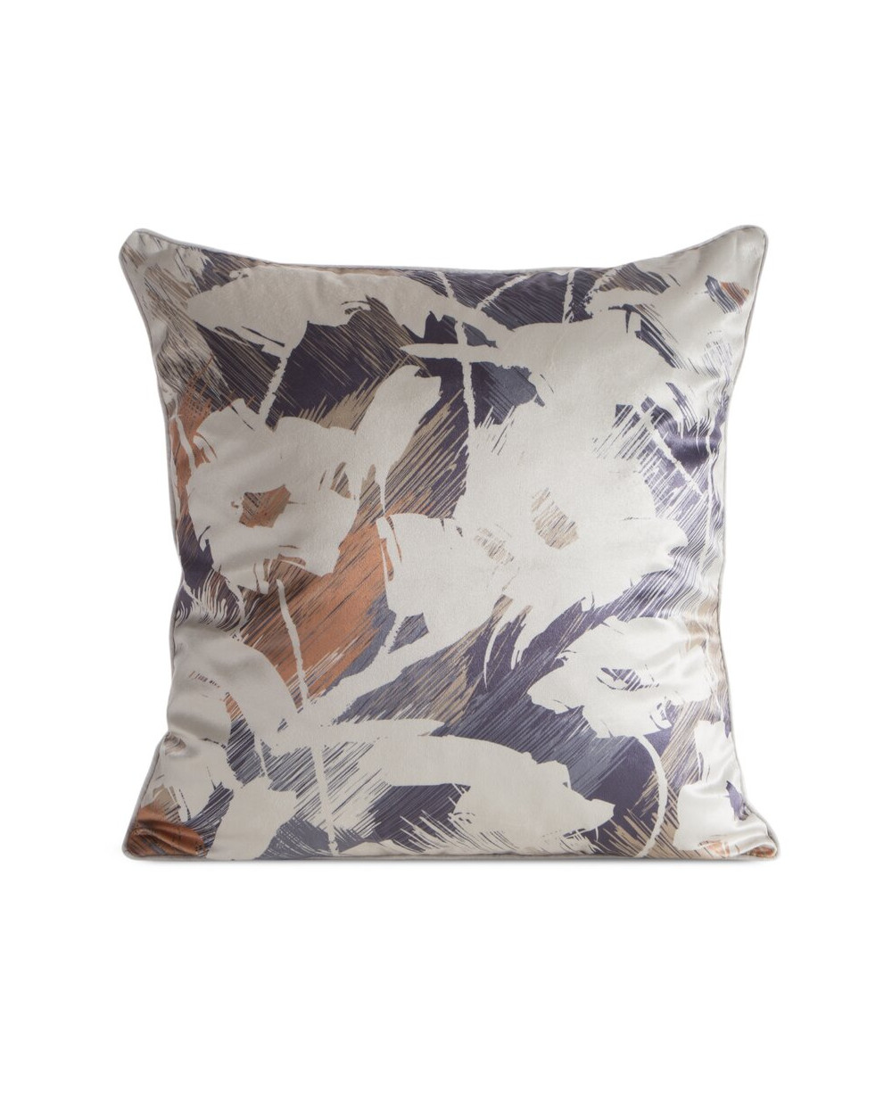 Poszewka velvet 45x45 Ambra granatowa/beżowa Eurofirany