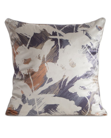 Poszewka velvet 45x45 Ambra granatowa/beżowa Eurofirany