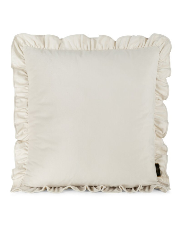 Poszewka velvet z falbaną 45x45 Brenda kremowa Eurofirany
