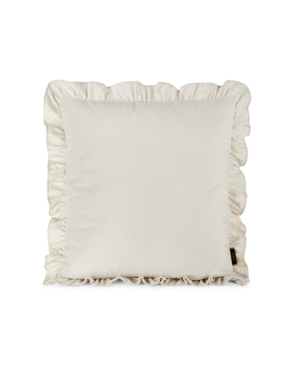 Poszewka velvet z falbaną 45x45 Brenda kremowa Eurofirany