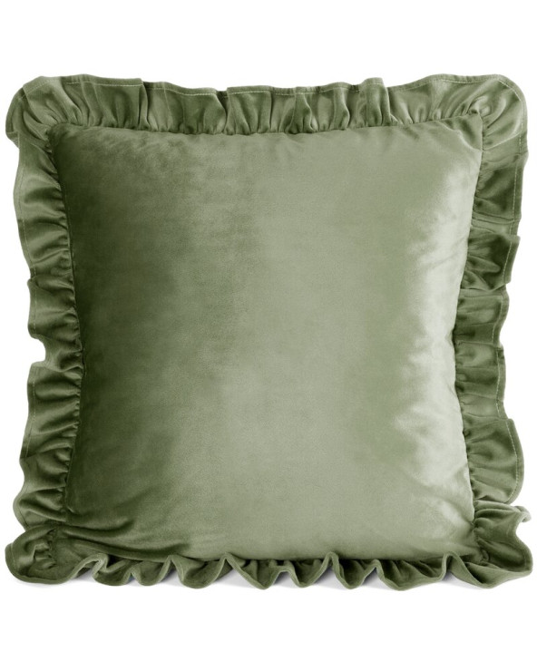 Poszewka velvet z falbaną 45x45 Brenda 1 musztardowa Eurofirany