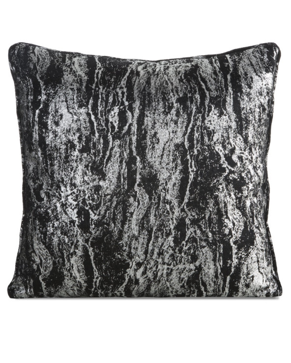 Poszewka velvet 45x45 Elise czarna/srebrna Eurofirany