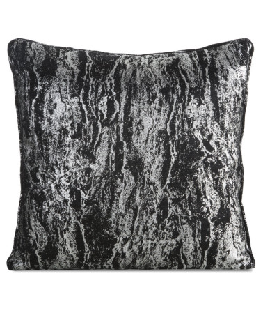 Poszewka velvet 45x45 Elise czarna/srebrna Eurofirany