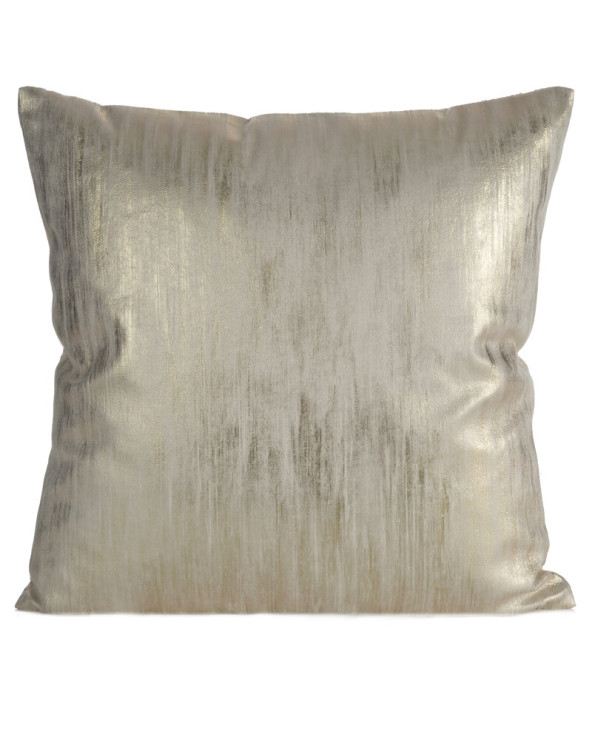 Poszewka velvet 45x45 Emila kremowa/szara Eurofirany
