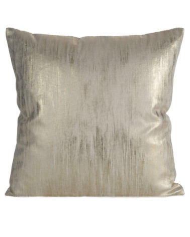 Poszewka velvet 45x45 Emila kremowa/szara Eurofirany