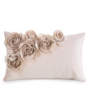 Poszewka velvet 30x50 Flores 1 pudrowa Eurofirany