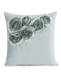 Poszewka velvet 45x45 Flores 1 miętowa Eurofirany