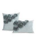 Poszewka velvet 45x45 Flores 1 miętowa Eurofirany