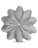Poduszka dekoracyja okrągła velvet 40cm Flores srebrna Eurofirany