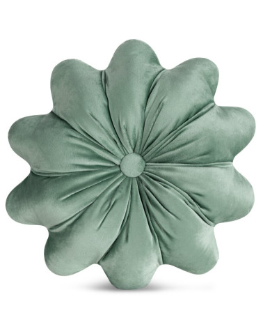 Poduszka dekoracyja okrągła velvet 40cm Flores szałwiowa Eurofirany