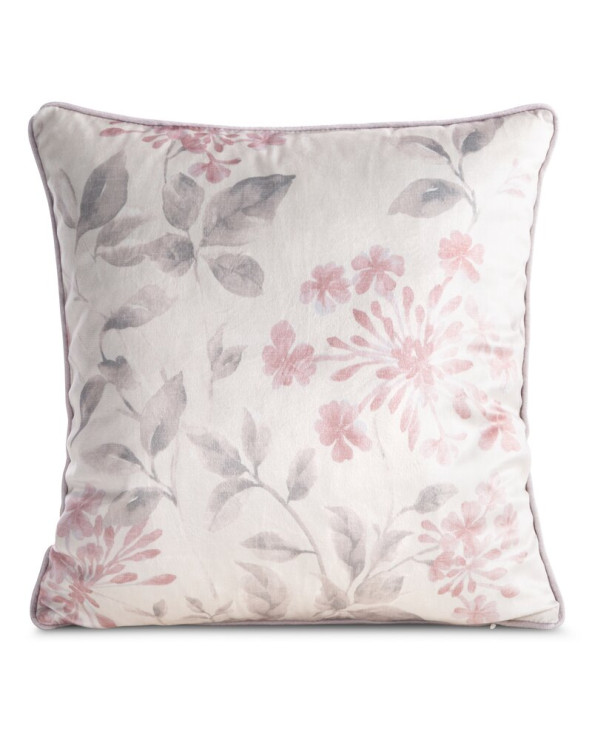 Poszewka velvet 45x45 Lila naturalna/różowa Eurofirany