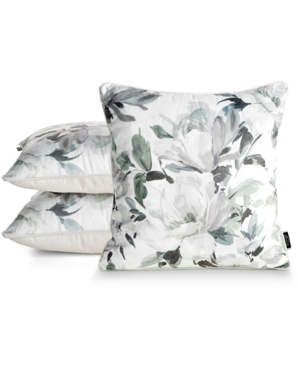 Poszewka velvet 45x45 Loti biała Eurofirany