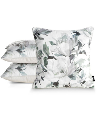 Poszewka velvet 45x45 Loti biała Eurofirany