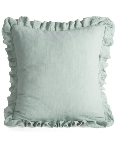 Poszewka muślinowa 45x45 Muslin 1 miętowa Eurofirany