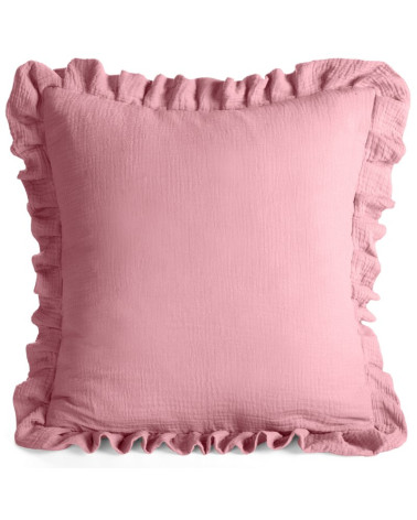 Poszewka muślinowa 45x45 Muslin 1 różowa Eurofirany