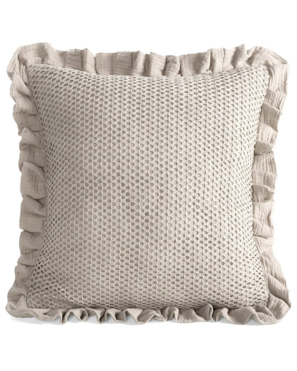 Poszewka muślinowa 45x45 Muslin 2 beżowa Eurofirany