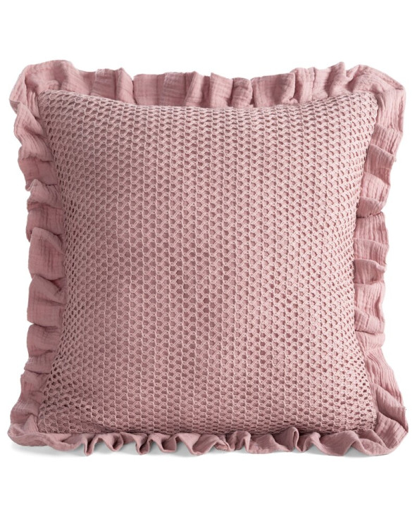 Poszewka muślinowa 45x45 Muslin 2 pudrowa Eurofirany