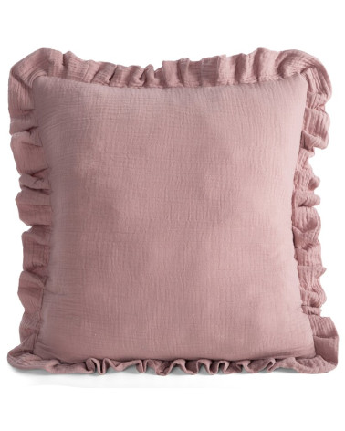 Poszewka muślinowa 45x45 Muslin 2 pudrowa Eurofirany