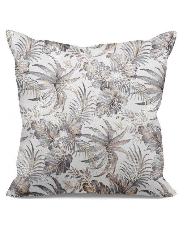 Poszewka velvet 40x40 Rodos biała/srebrna Eurofirany