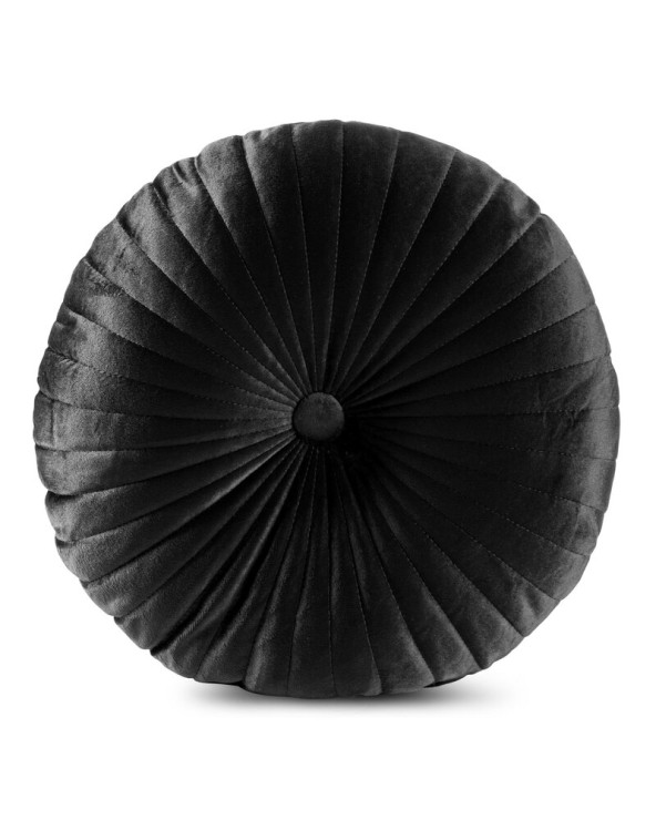Poduszka dekoracyjna okrągła velvet 40cm Velvet 68B czarna Eurofirany