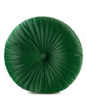Poduszka dekoracyjna okrągła velvet 40cm Velvet 68D ciemnozielona Eurofirany