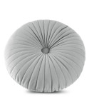 Poduszka dekoracyjna okrągła velvet 40cm Velvet 68G srebrna Eurofirany