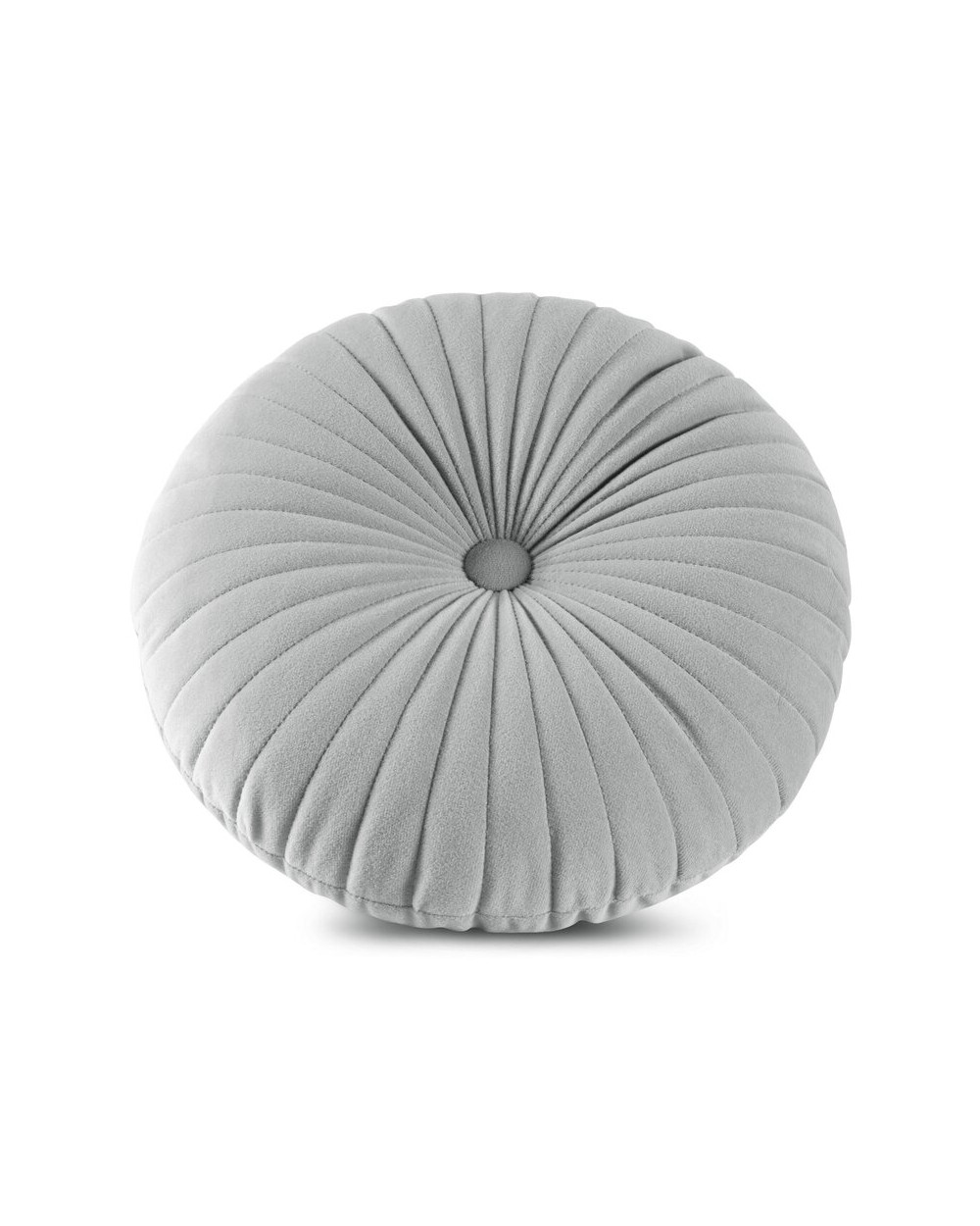 Poduszka dekoracyjna okrągła velvet 40cm Velvet 68G srebrna Eurofirany