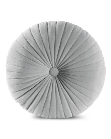 Poduszka dekoracyjna okrągła velvet 40cm Velvet 68G srebrna Eurofirany