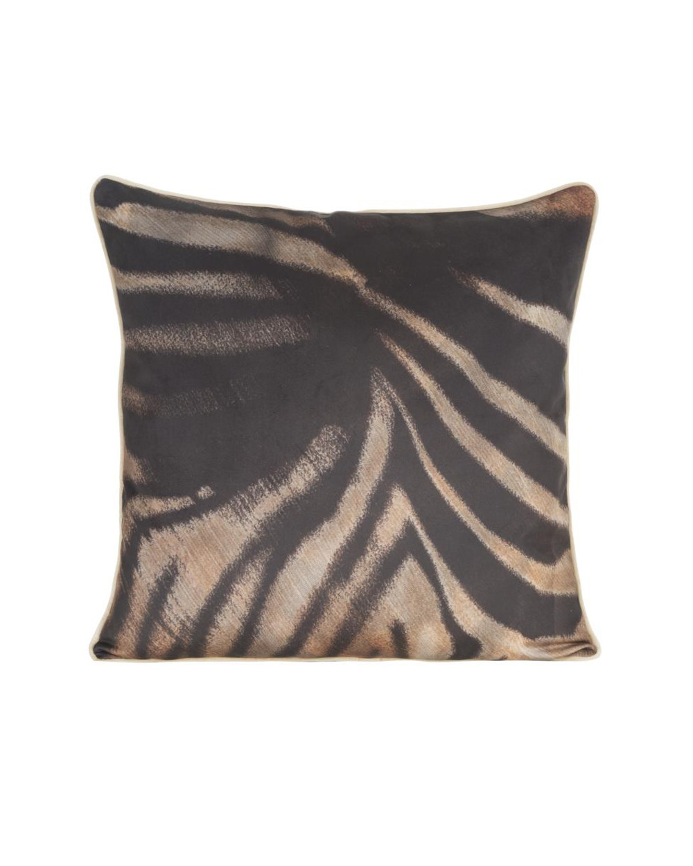 Poszewka velvet 60x60 Ming11A czarna/brązowa Eurofirany 