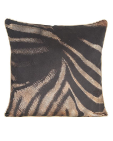 Poszewka velvet 60x60 Ming11A czarna/brązowa Eurofirany 
