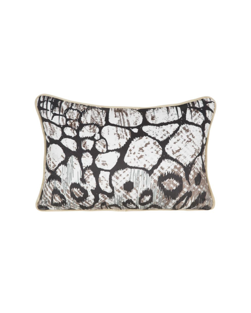 Poszewka velvet 30x45 Ming11C czarna/brązowa Eurofirany 