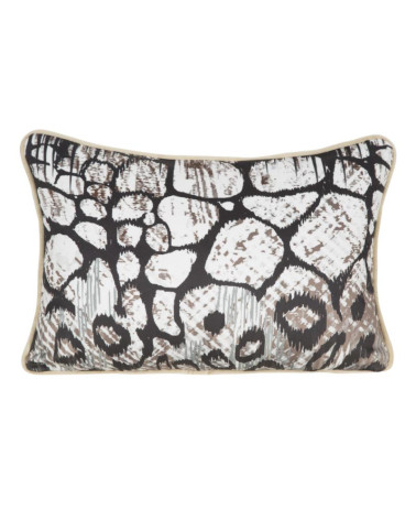 Poszewka velvet 30x45 Ming11C czarna/brązowa Eurofirany 