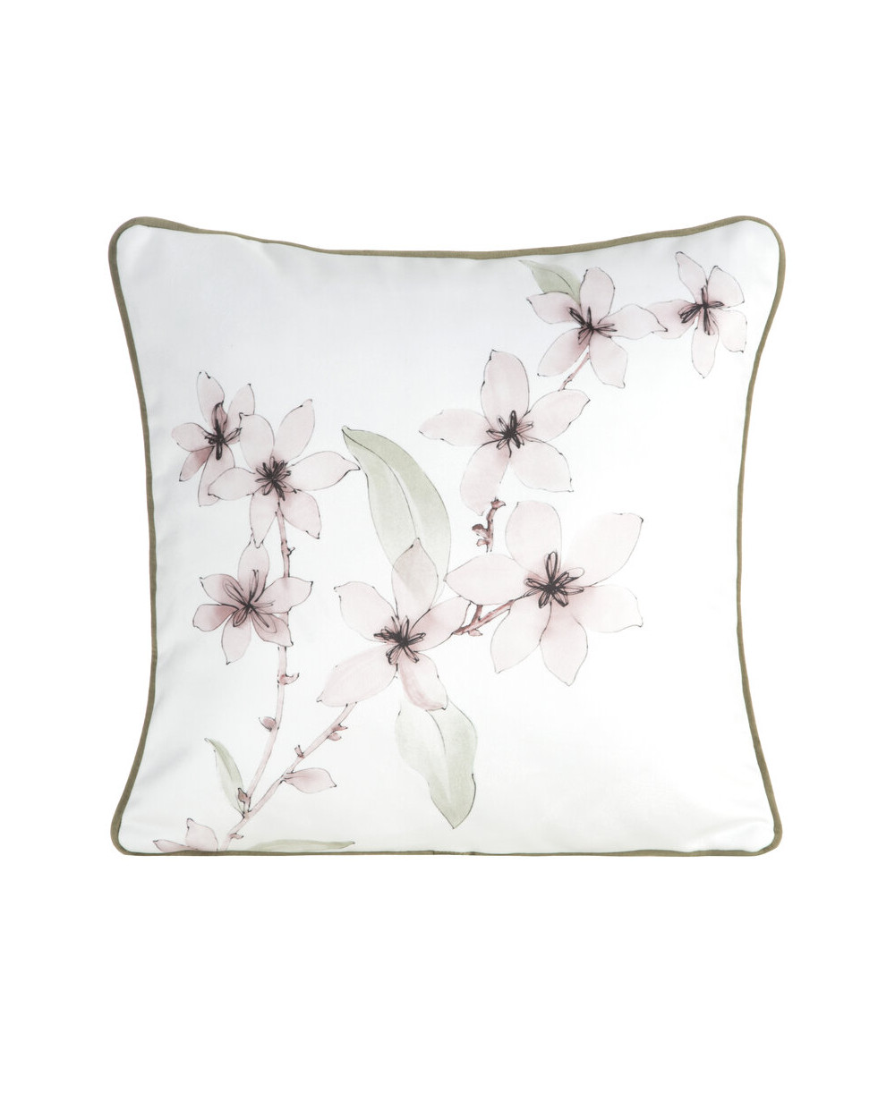 Poszewka velvet 45x45 Bianca biała/pudrowa Eurofirany