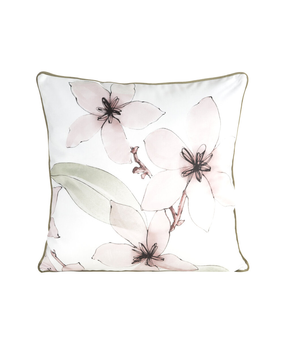 Poszewka velvet 60x60 Bianca biała/pudrowa Eurofirany