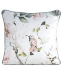 Poszewka velvet 45x45 Inez biała/zielona Eurofirany